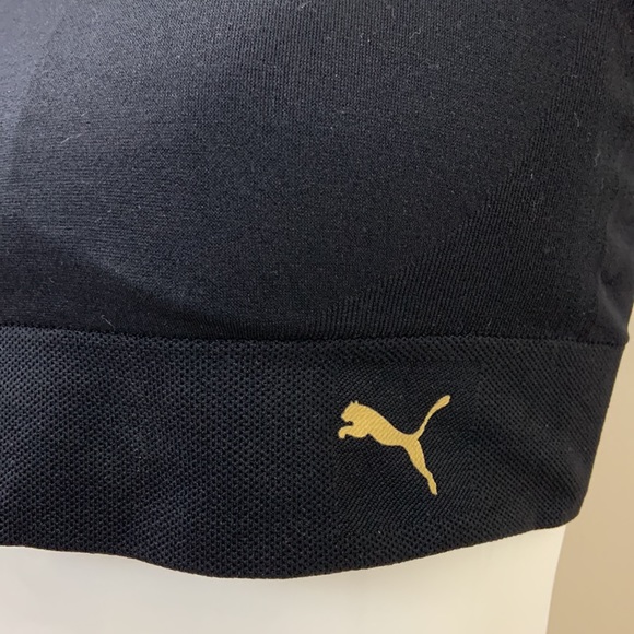 Puma Black Racerback Sports Bra Size M - Picture 4 of 5